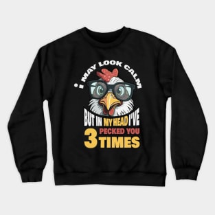 Wise chicken Crewneck Sweatshirt